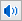 a speaker icon with blue lines